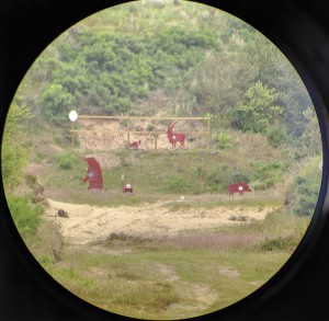  Вид через зрительную трубу; 550 м — очень приличная дистанция для охотничьего комплекса! 