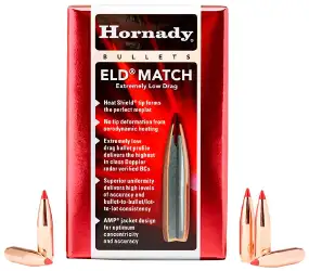 Куля Hornady ELD Match кал .30 маса 195 гр (12.6 г) 100 шт