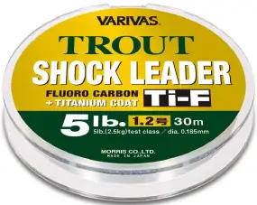 Флюорокарбон Varivas Trout Shock Leader Ti-F 30m #2.5/0.260mm 10lb