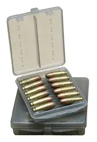Коробка для патронів MTM кал. 45 ACP. Кількість - 18 шт. Колір - димчастий