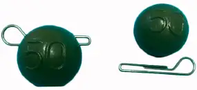 Груз-головка DS Чебурашка зеленый 32г (5шт/уп)