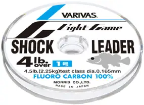 Флюорокарбон Varivas Light Game Fluoro Shock Leader 30m #2 8LB NEW 0.235mm