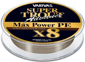 Шнур Varivas Super Trout Advance Max Power PE X8 150m (золотистый-белый) #1.0 20.2lb/9.0kg