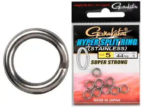 Кольцо заводное Gamakatsu Hyper Split Ring №1 5kg (12шт/уп) ц:nickel
