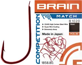 Крючок Brain Match B1020 (20 шт/уп) ц:red