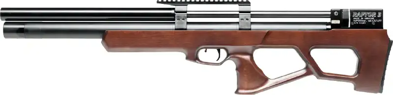 Гвинтівка пневматична Raptor 3 Long HP PCP кал. 4,5 мм. Колір - коричневий (чохол в комплекті)