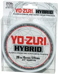 Волосінь YO-Zuri Hybrid 275YD Clear 252m (прозрач.) 0.235mm 4lb