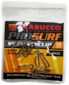 Кліпса Trabucco Prosurf SS Powerclip Large (10шт/уп)