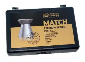 Кулі пневматичні JSB Match Premium HW. Кал. 4.49 мм. Вага - 0.53 г. 200 шт/уп