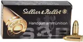 Патрон Sellier & Bellot кал. 9x19 мм пуля FMJ масса 8 г/124 гр 