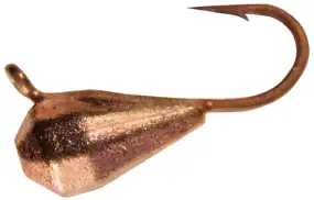 Мормышка вольфрамовая Shark Граненая капля 0.21g 3.4x6.4mm D16 гальваника ц:медь