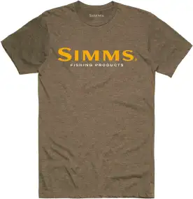 Футболка Simms Logo T-Shirt Olive Heather