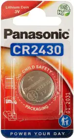 Батарея Panasonic CR 2430 BLI 1 LITHIUM