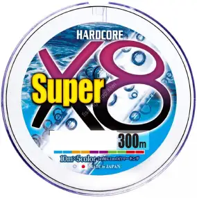 Шнур Duel Hardcore Super X8 200m #0.8/0.15mm 16lb/7.0kg ц:5 color