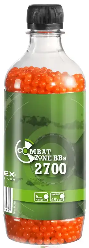 Страйкбольні кульки Umarex Combat Zone BB 6 мм 0,12 г. Orange