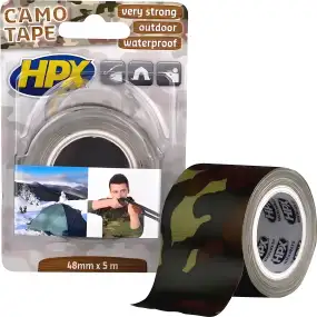 Клейкая лента HPX Camo Tape 48мм 5м Камуфляж (блистер)