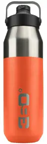 Термобутылка 360° Degrees Vacuum Insulated Stainless Steel Bottle with Sip Cap. 1L. Pumpkin