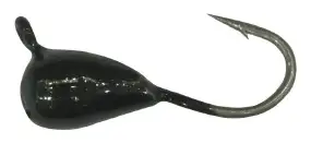 Мормишка вольфрамова Shark Крапля з вушком 0,267г діам. 2,5 мм гачок D18 матовий к:чорний