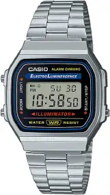 Годинник Casio A168WA-1YES. Сріблястий