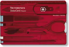 Набор VICTORINOX 0.7100.Т Swiss Card Rubi ц: красный