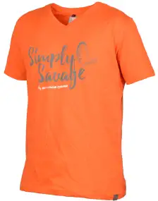 Футболка Savage Gear Simply Savage V-neck Tee M Orange