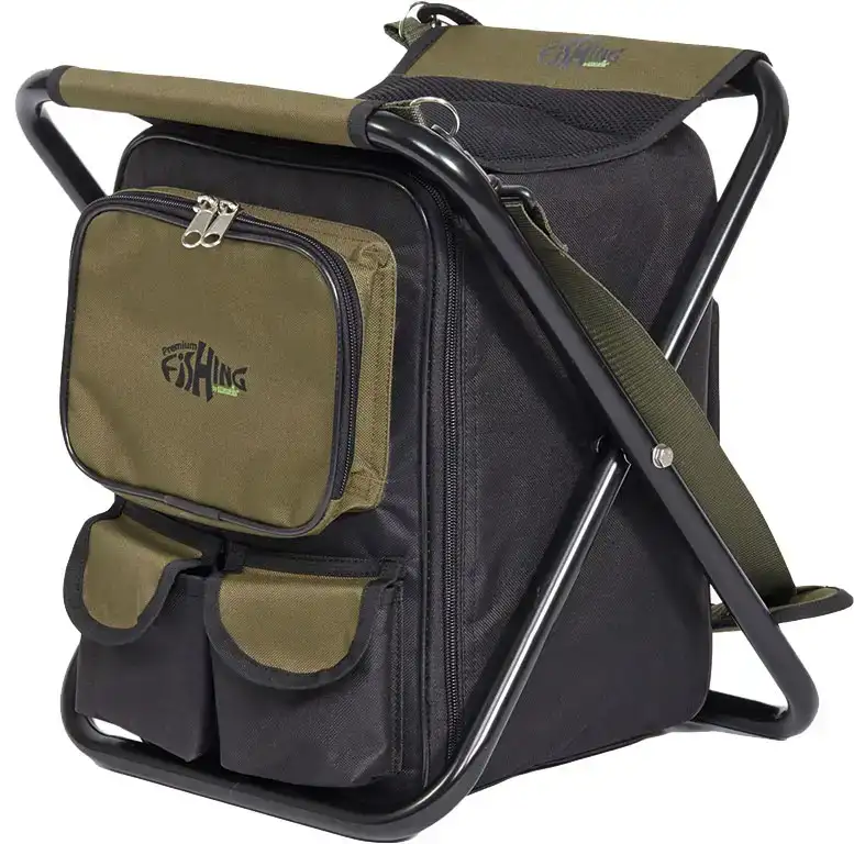 Стілець-рюкзак Norfin Luton max 100 кг ц:чорний/сірий