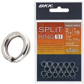 Кольцо заводное BKK Split Ring-51 #8 (12 шт/уп)