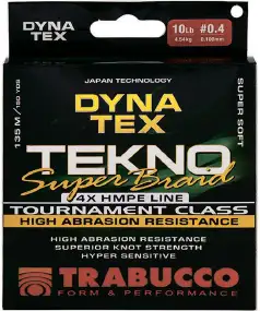 Шнур Trabucco Dyna-Tex Tekno Super Braid 135m (зеленый) #1.5/0.205mm 25lb/11.34kg