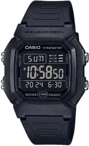 Годинник Casio W-800H-1BVES. Чорний
