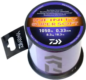 Леска Daiwa Infinity Super Soft 1050m (фиолет.) 0.33mm 18.3lb/8.3kg
