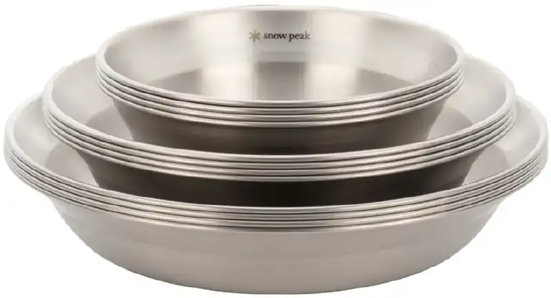 Набор посуды Snow Peak TW-021FK Renewed Tableware Set L Family Stainless steel