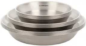 Набір посуду Snow Peak TW-021FK Renewed Tableware Set L Family Stainless steel