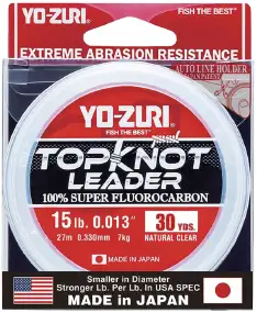 Флюорокарбон YO-Zuri Topknot Leader 28m 0.470mm 14.7kg ц:прозрачный