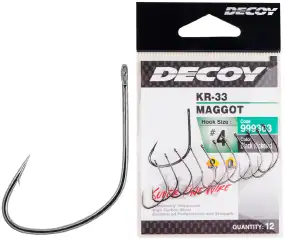 Крючок Decoy KR-33 Maggot #10 (14 шт/уп)