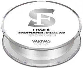 Шнур Varivas Avani Salt Water Finesse PE X8 150m (сірий) #0.2 5.6lb/2.54kg