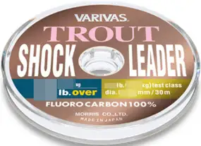 Флюорокарбон Varivas Trout Shock Leader Fluoro 30m #1.5/0.205mm 6lbs