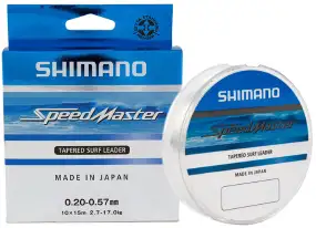 Шоклидер Shimano Speedmaster Tapered Surf Leader (Clear) 10X15m 0.18-0.50mm 2.2-12.0kg