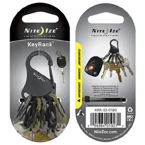 Органайзер для ключей Nite Ize Key Rack Black w/Military SBP0