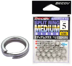 Кольцо заводное Decoy Split Ring Medium #4 50lb (20 шт/уп)