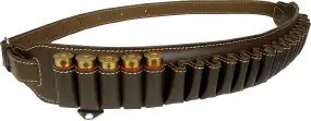 Патронташ Медан 2002 кожаный открытый. Цвет - коричневый