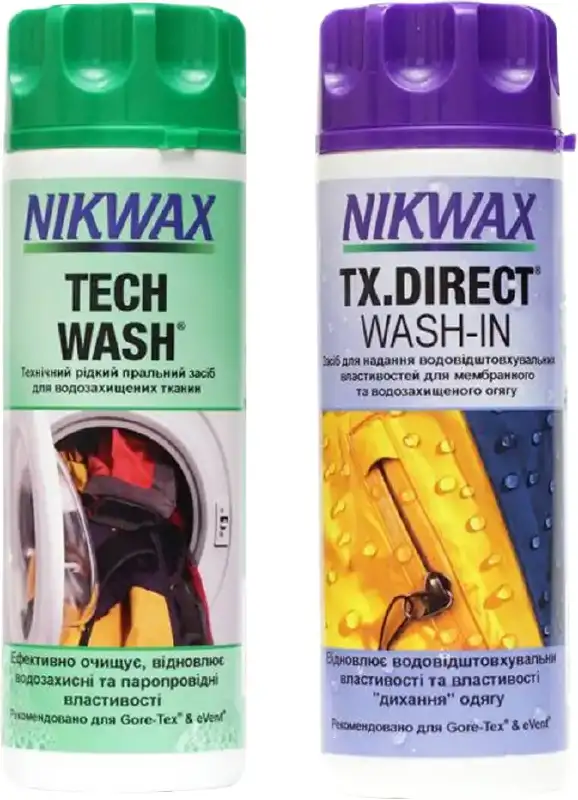 Засіб для прання Nikwax Twin Pack 300 мл. Tech Wash + TX Direct
