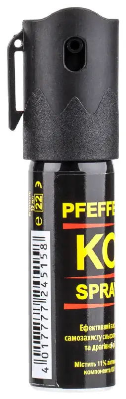 Газовый баллончик Klever Pepper KO Spray спрей. Объем - 15 мл