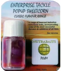 Штучна насадка Enterprise tackle Classic Popup Sweetcorn Range Plum Purple (Nutrabaits)