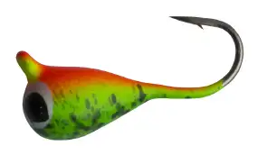 Мормишка вольфрамова Shark Крапля з вушком 0,42г діам. 3,0 мм гачок D16 к: Mat Tiger з глазков
