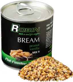 Зерновая смесь Robin MIX-9 Зерен Лящ Арахіс-Ваніль 200мл (ж/б)