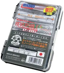 Коробка Meiho Reversible D-86 140x104x32mm ц:прозрачный