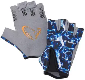 Перчатки Savage Gear Marine Half Glove Sea Blue