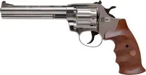 Револьвер флобера Alfa mod.461 6" Никель. Рукоять №9. Материал рукояти - дерево
