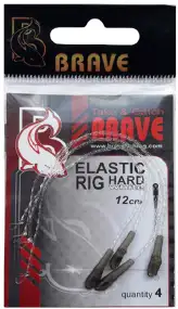 Амортизуюча гума Brave Elastic Rig Hard 12cm Black (4шт/уп)