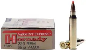 Патрон Hornady Varmint Express кал. .223 Rem пуля V-Max масса 3,6 г/55 гран